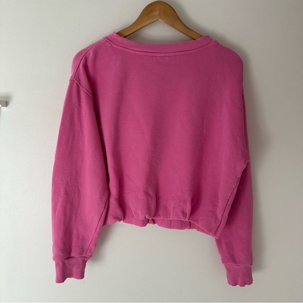 Pink Cropped Sweatshirt - Picture 6 of 8